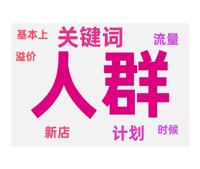 新计划关键词推广人群和关键词顺序