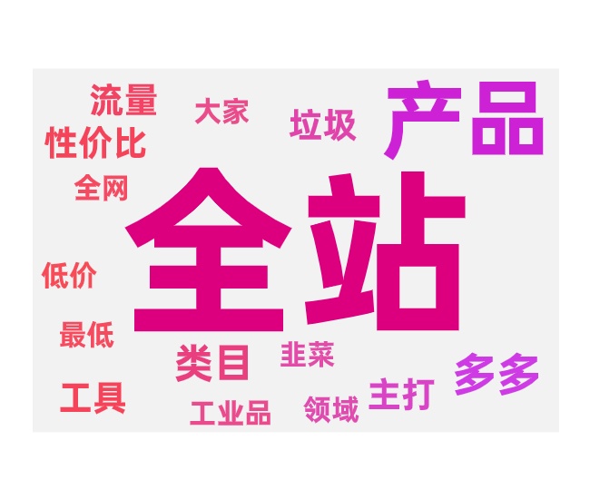 全站推广应用不同品类的区别