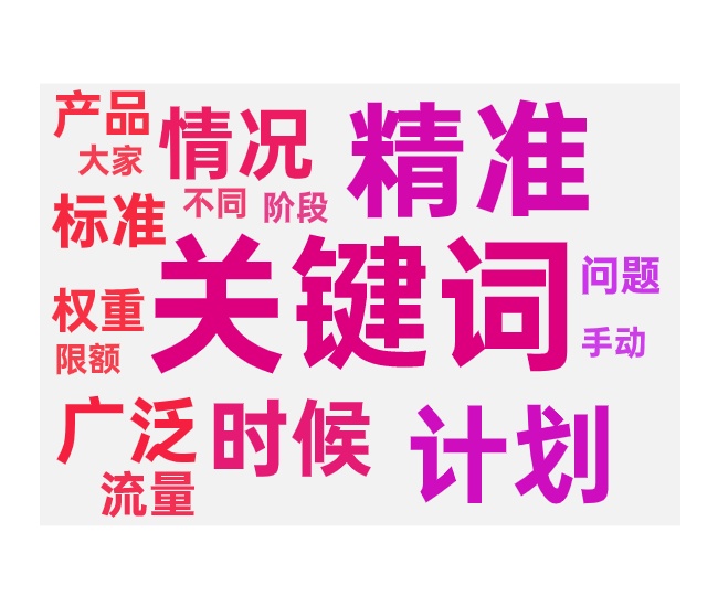 无界关键词推广不同的匹配方式
